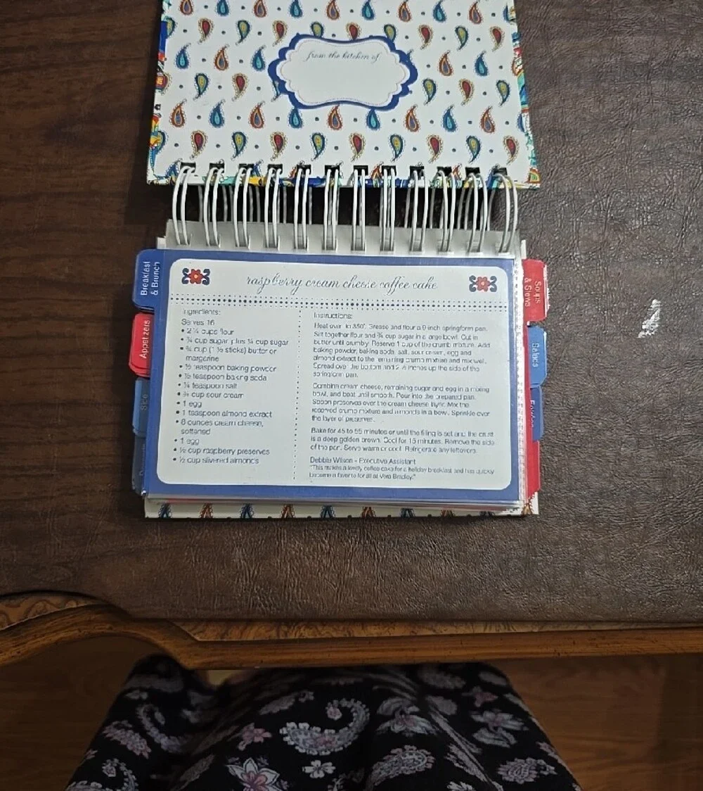Vera Bradley Spiral-Bound Paisley Pattern Notebook - Multicolor